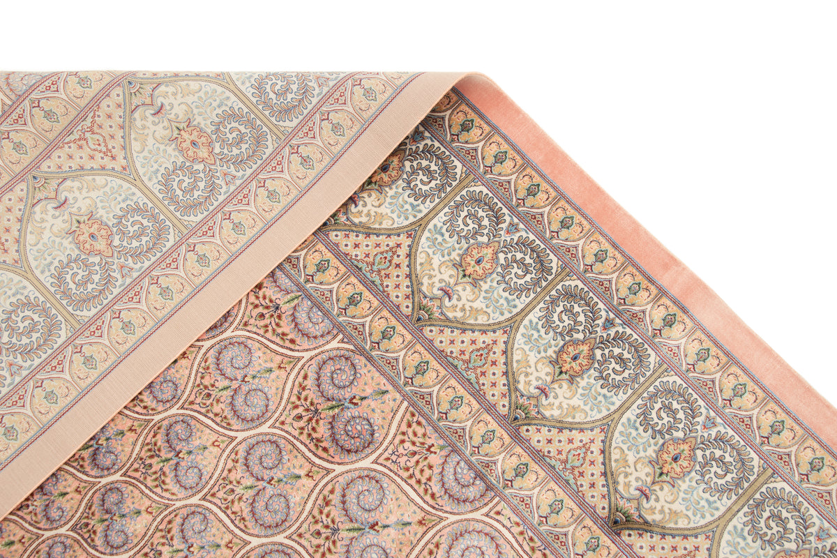 Rechteck Teppich Ghom Design in Rosa von Hadorn™ - Lifestyle Image