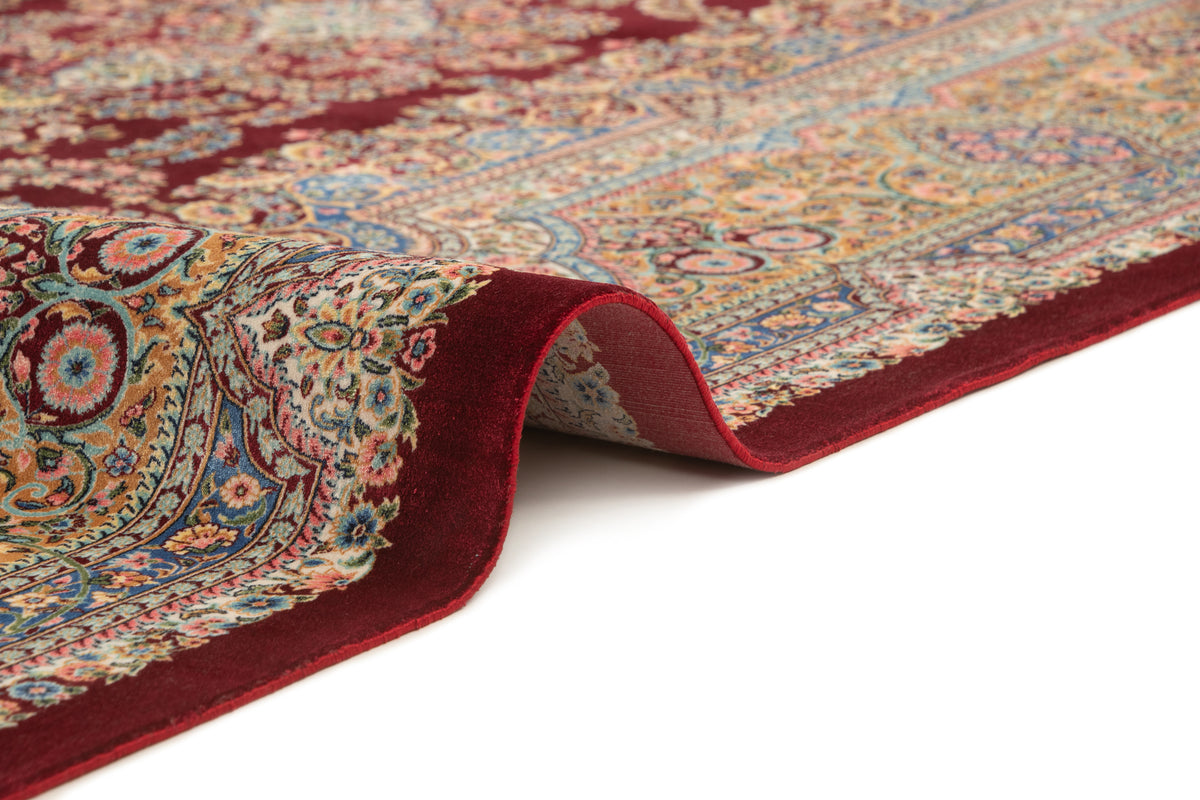 Rechteck Teppich Ghom Design in Rot von Hadorn™ - Lifestyle Image