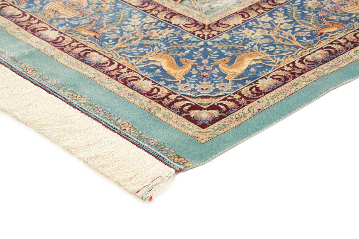 Rechteck Teppich Ghom Design in Blau von Hadorn™ - Lifestyle Image