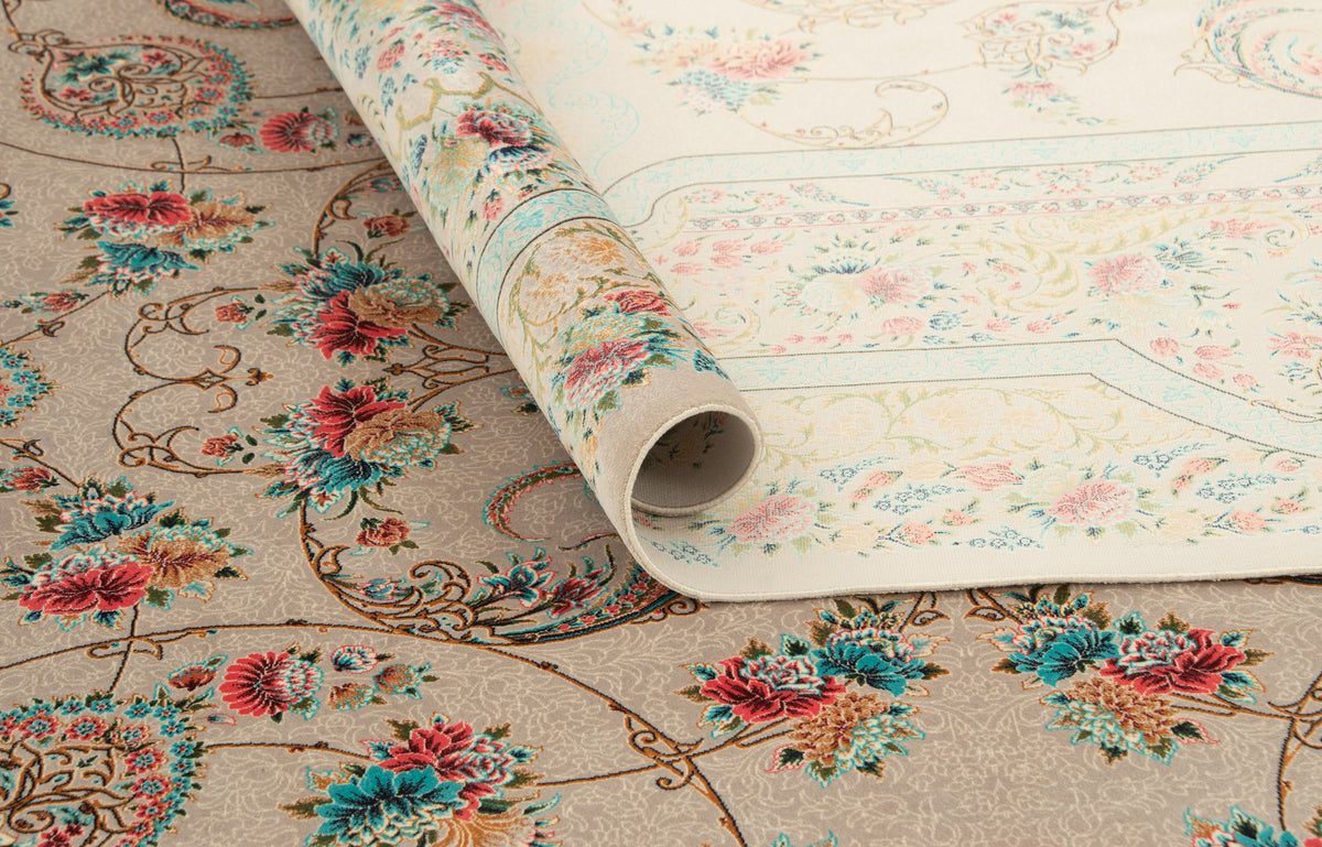 Rechteck Teppich Ghom Design in Grau von Hadorn™ - Lifestyle Image