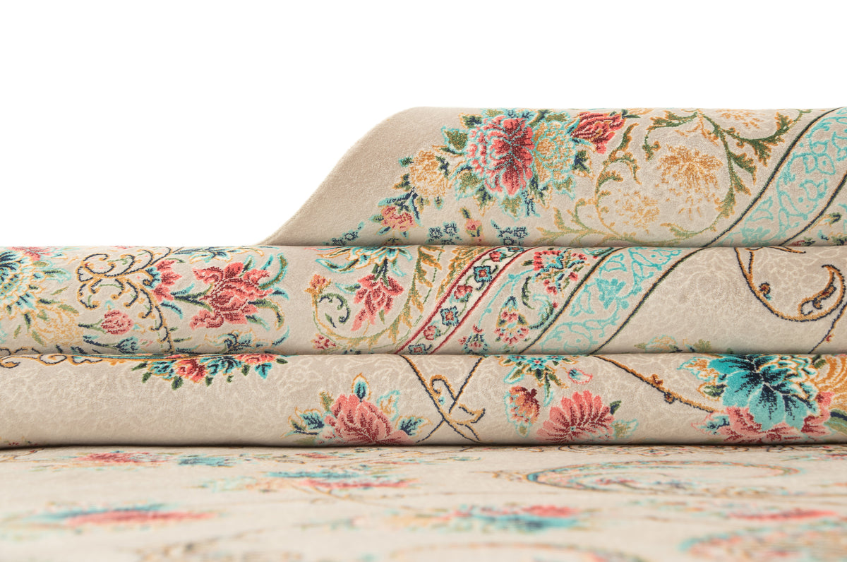 Rechteck Teppich Ghom Design in Grau von Hadorn™ - Lifestyle Image