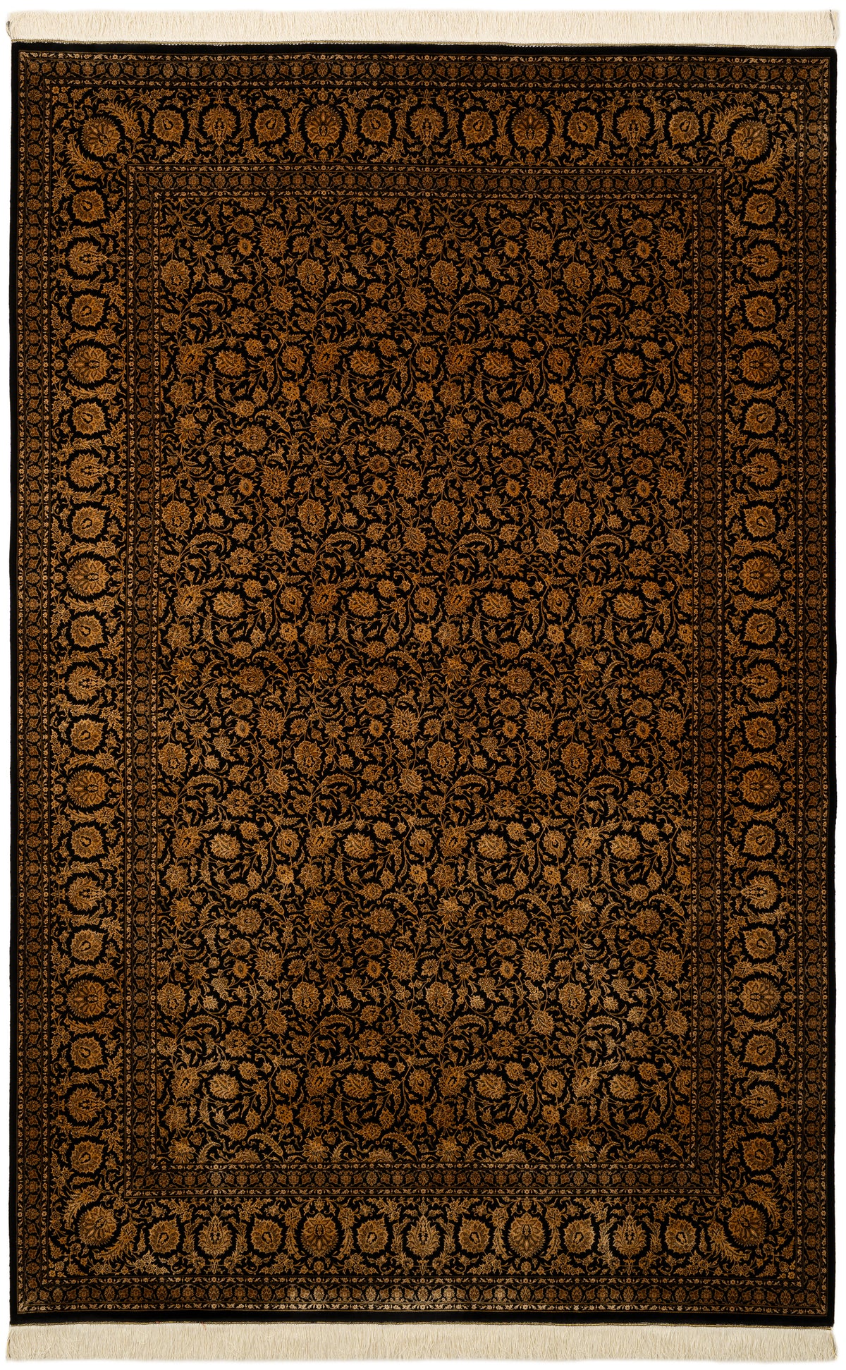 Rechteck Teppich Ghom Design in Schwarz von Hadorn™ - Lifestyle Image
