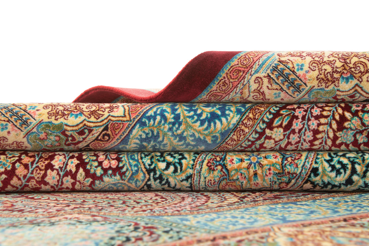 Rechteck Teppich Ghom Design in Rot von Hadorn™ - Lifestyle Image