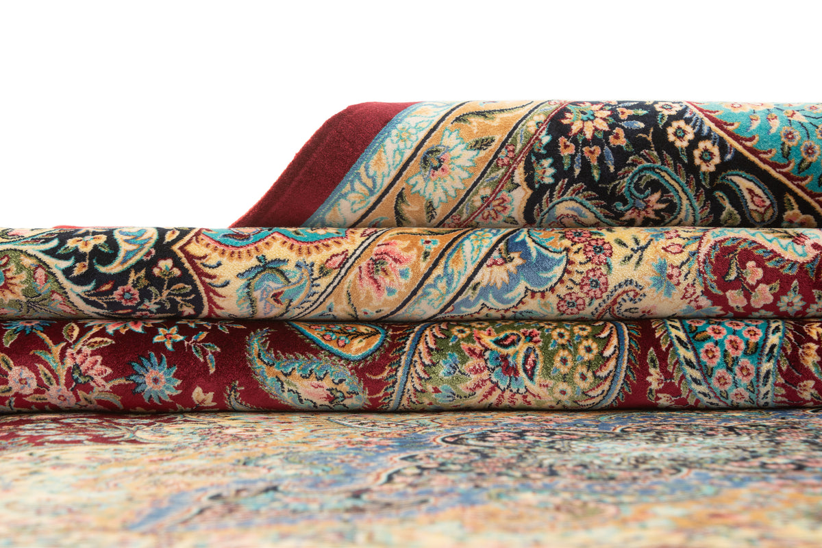 Rechteck Teppich Ghom Design in Rot von Hadorn™ - Lifestyle Image