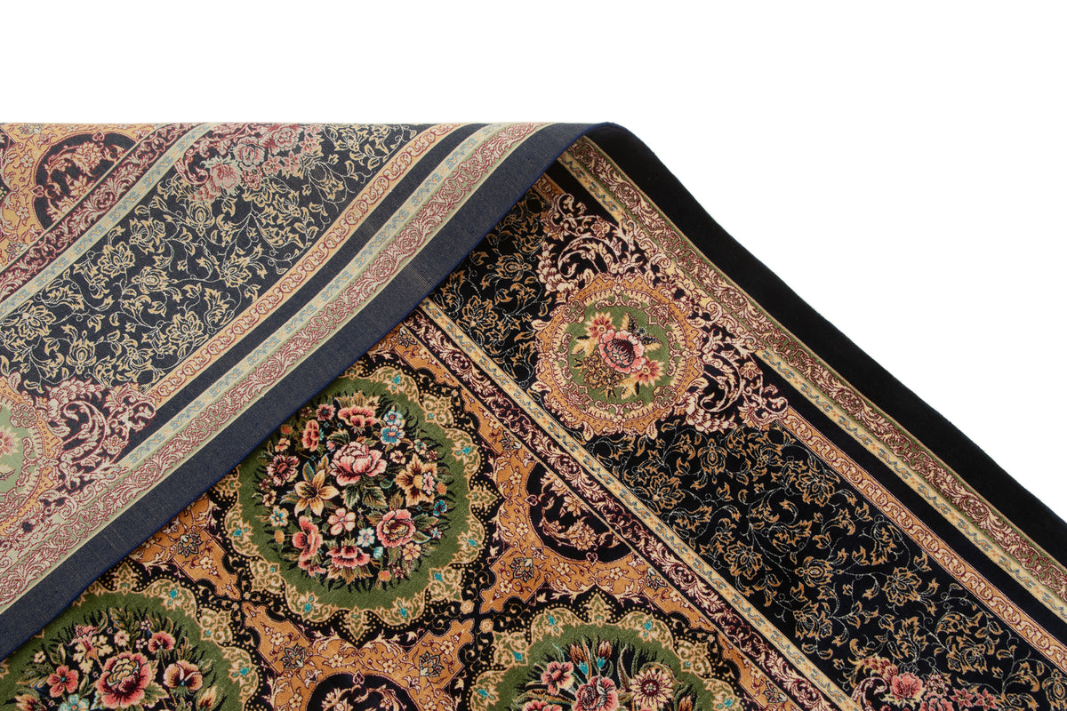 Rechteck Teppich Ghom Design in Grün von Hadorn™ - Lifestyle Image