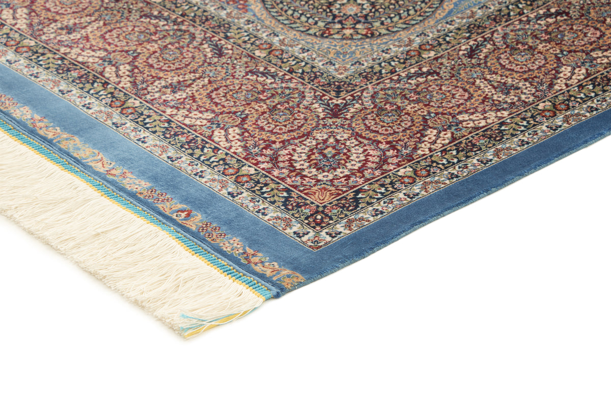 Rechteck Teppich Ghom Design in Blau von Hadorn™ - Lifestyle Image