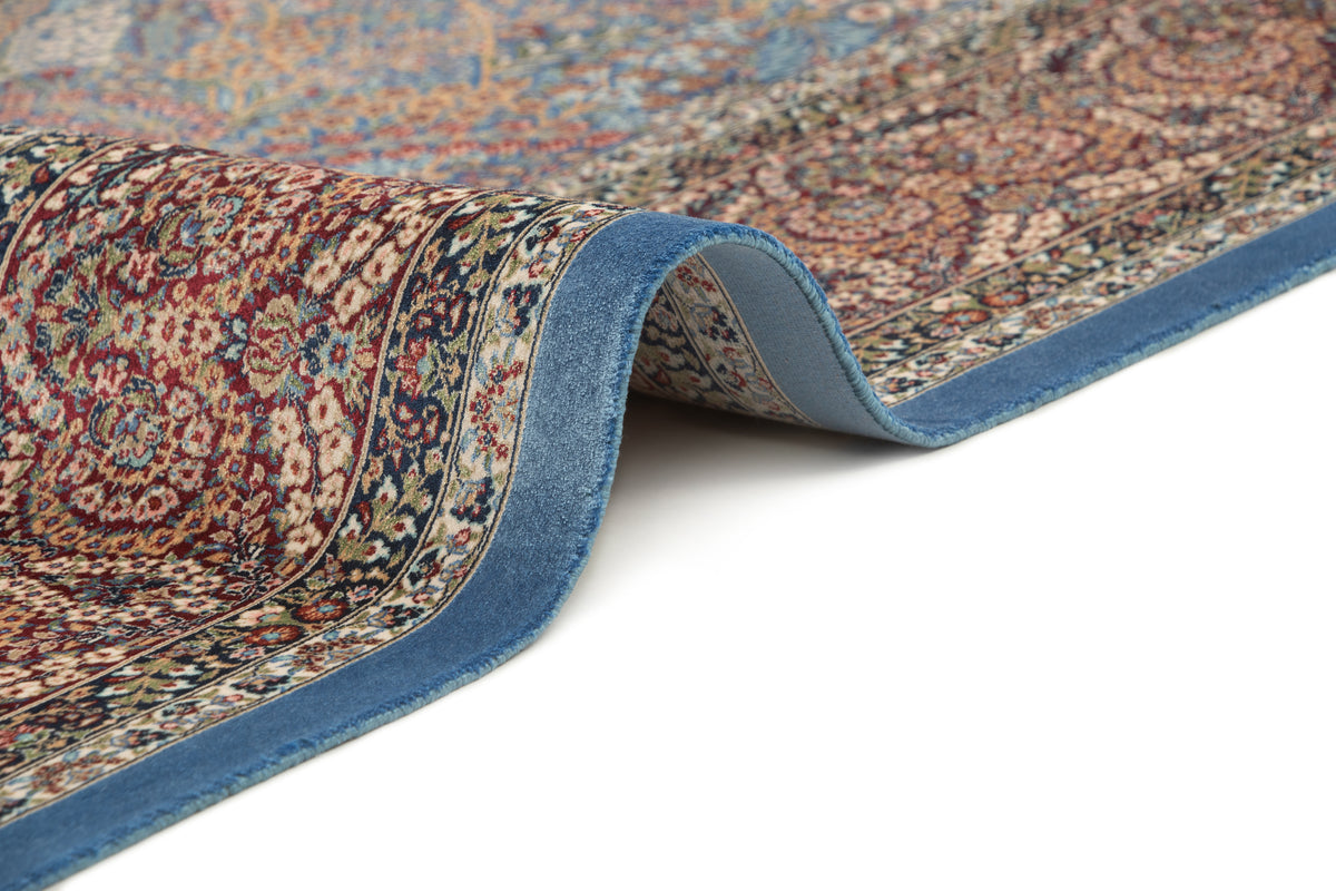 Rechteck Teppich Ghom Design in Blau von Hadorn™ - Lifestyle Image
