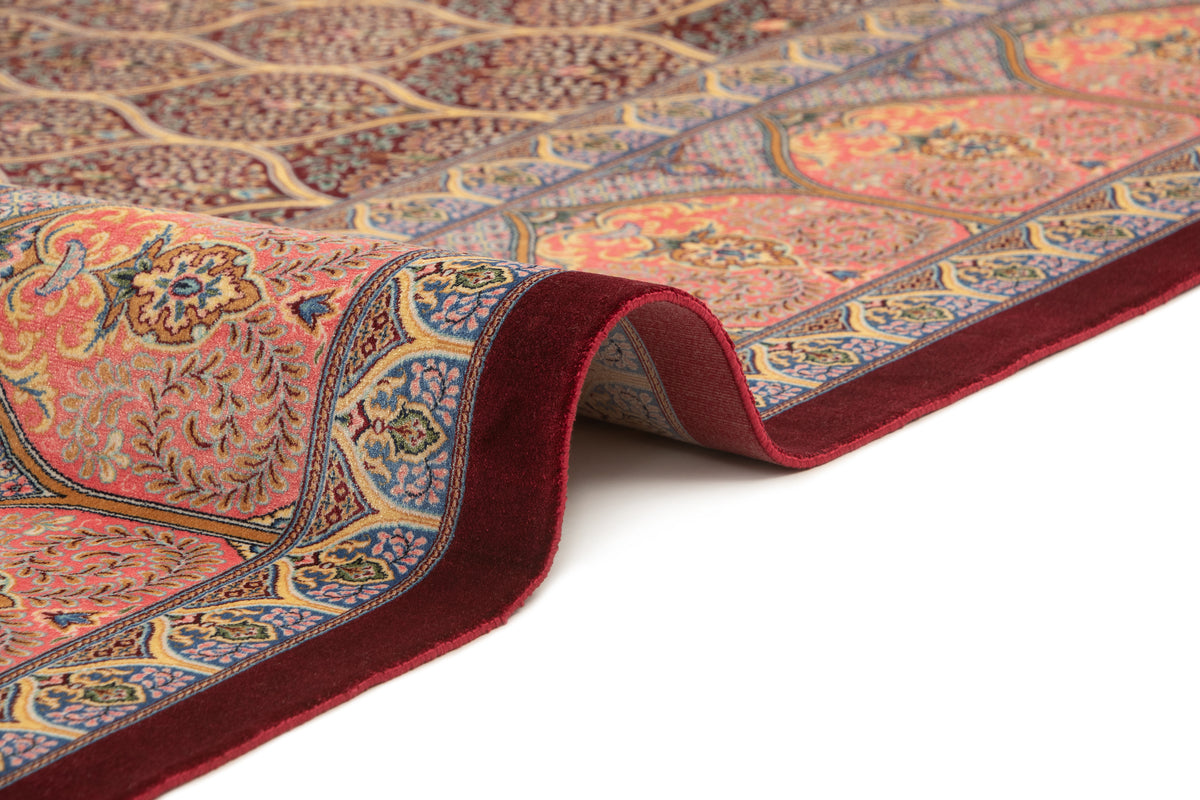 Rechteck Teppich Ghom Design in Rot von Hadorn™ - Lifestyle Image