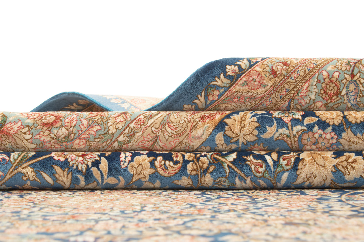 Rechteck Teppich Ghom Design in Dunkelblau von Hadorn™ - Lifestyle Image