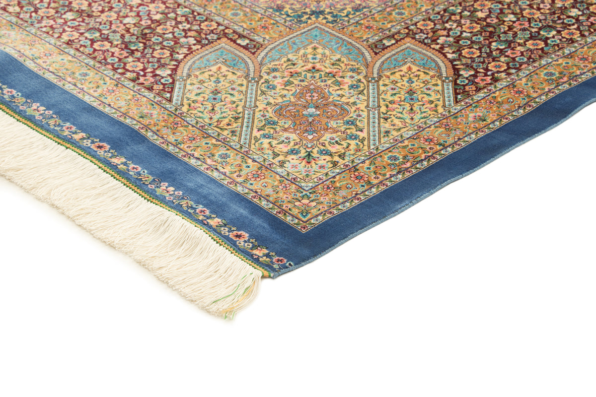 Rechteck Teppich Ghom Design in Blau von Hadorn™ - Lifestyle Image