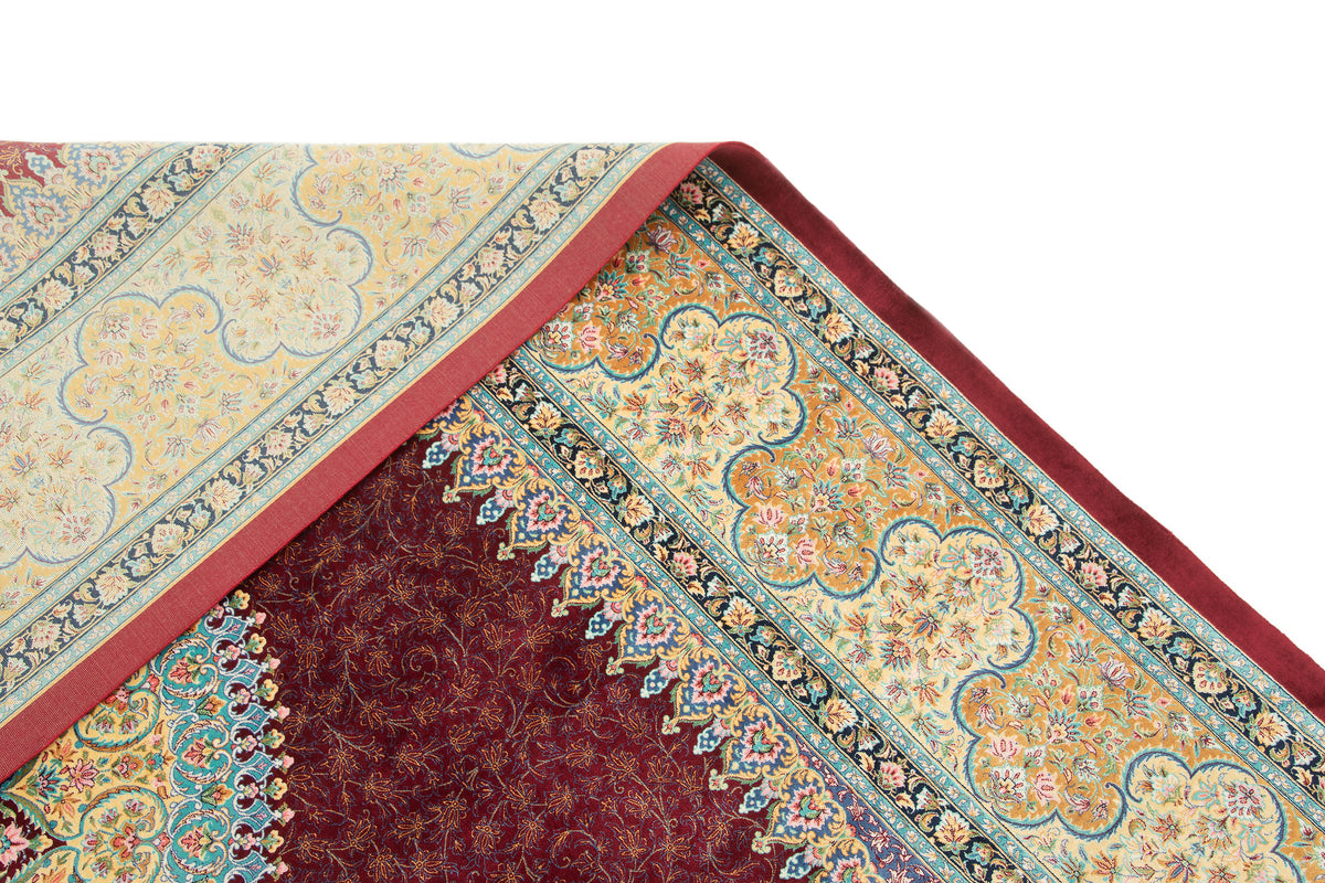 Rechteck Teppich Ghom Design in Rot von Hadorn™ - Lifestyle Image