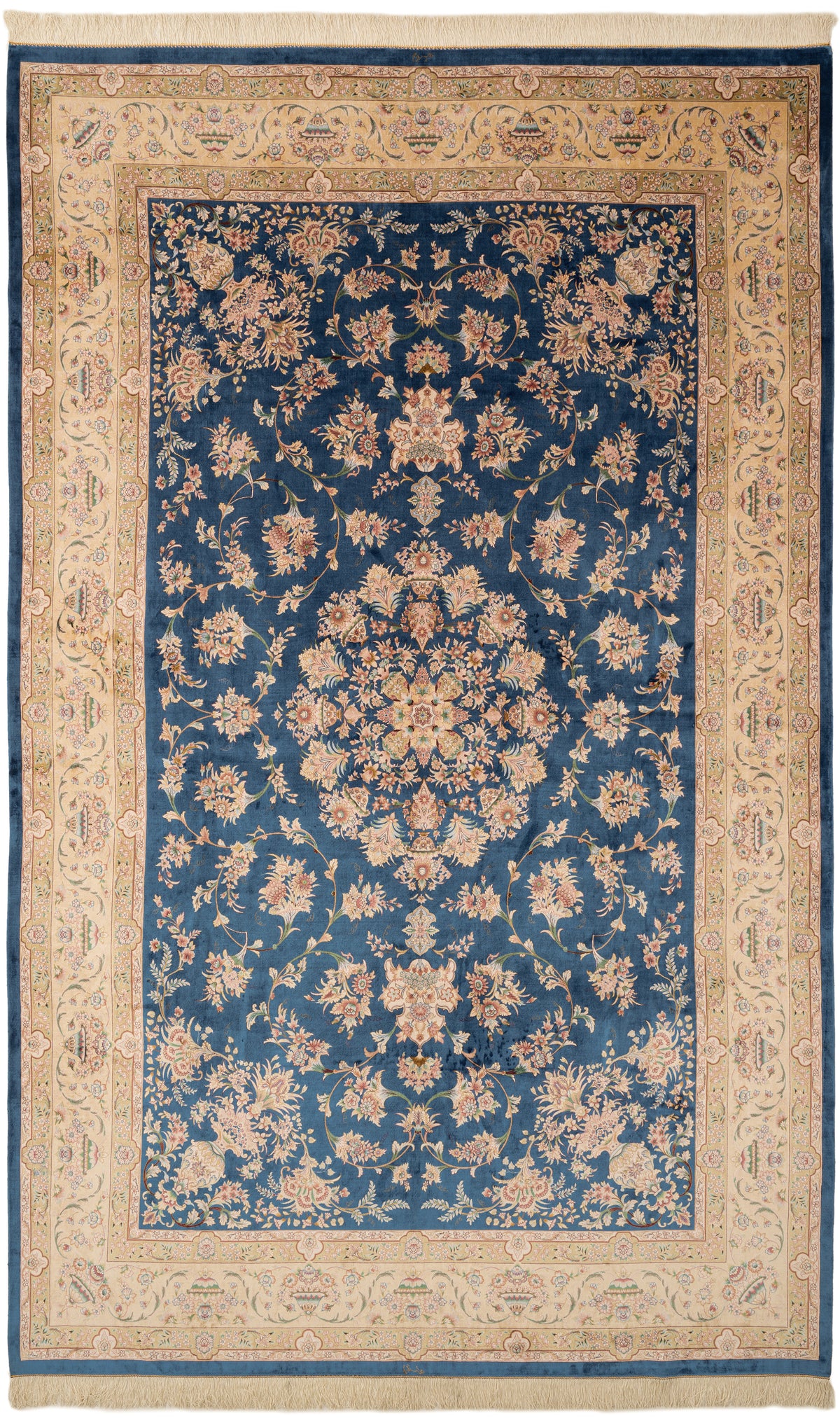 Rechteck Teppich Ghom Design in Blau von Hadorn™ - Lifestyle Image