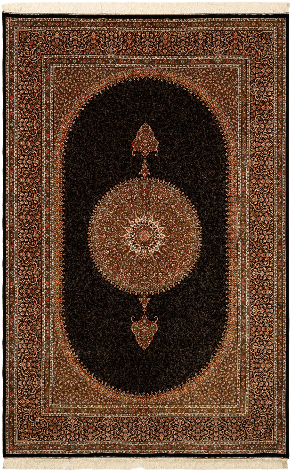 Rechteck Teppich Ghom Design in Braun von Hadorn™ - Lifestyle Image