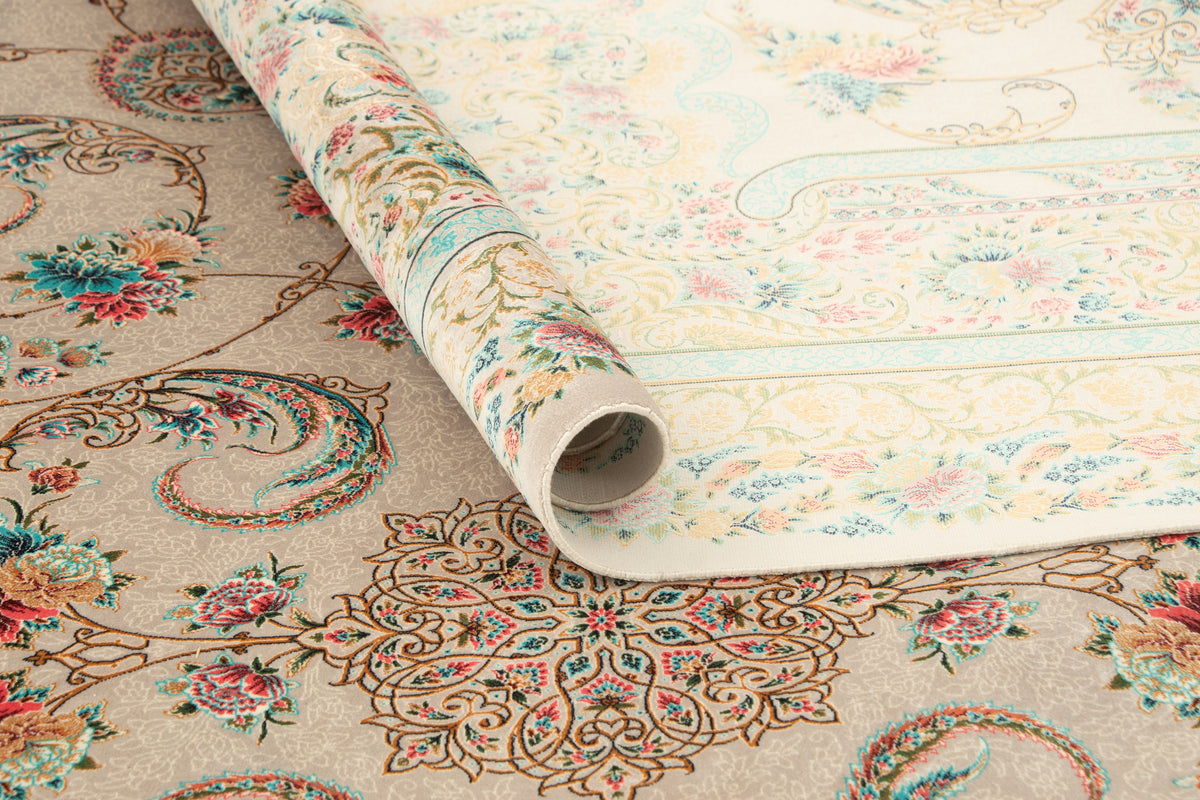 Rechteck Teppich Ghom Design in Grau von Hadorn™ - Lifestyle Image