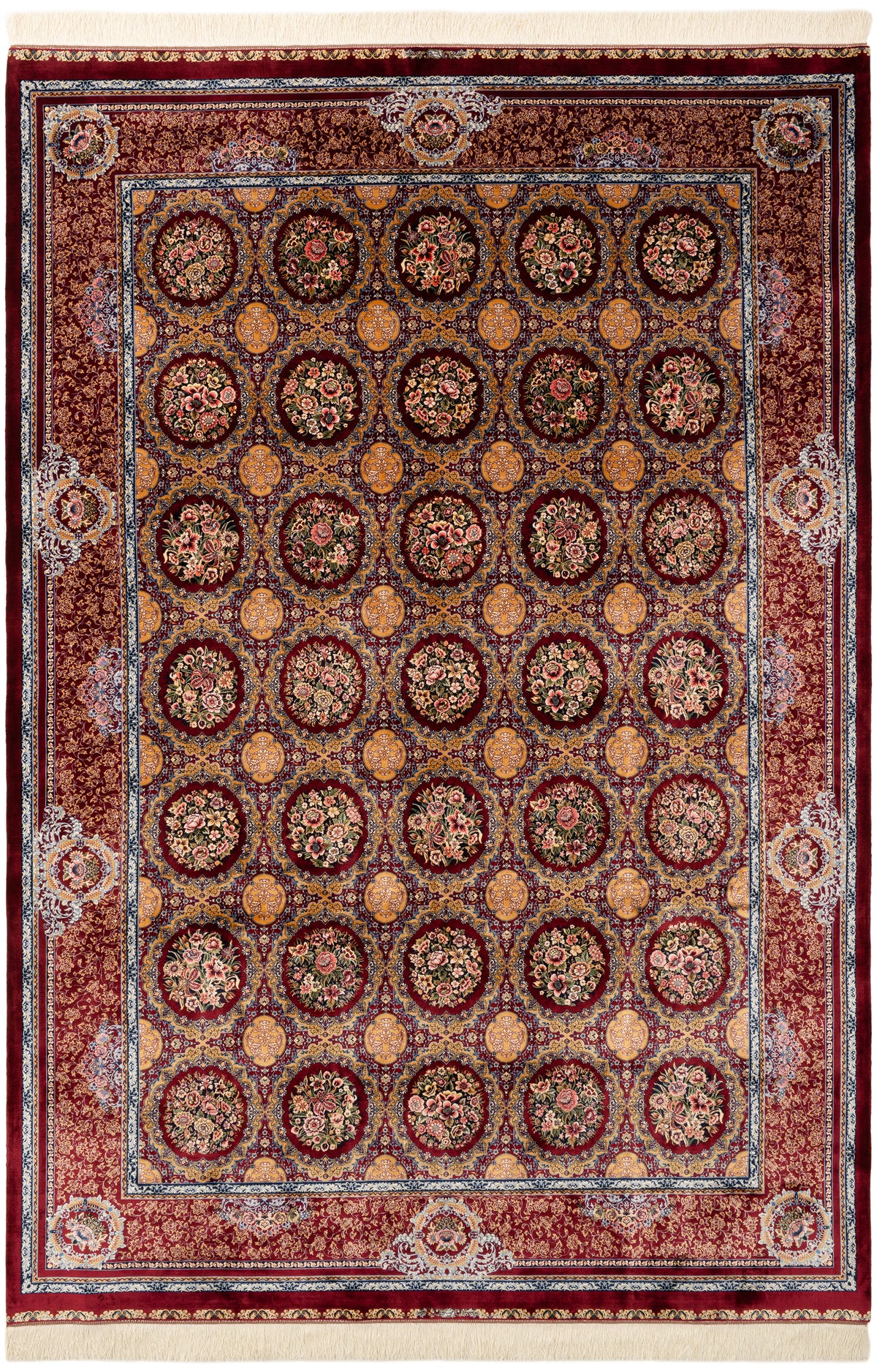 Rechteck Teppich Ghom Design in Rot von Hadorn™ - Lifestyle Image