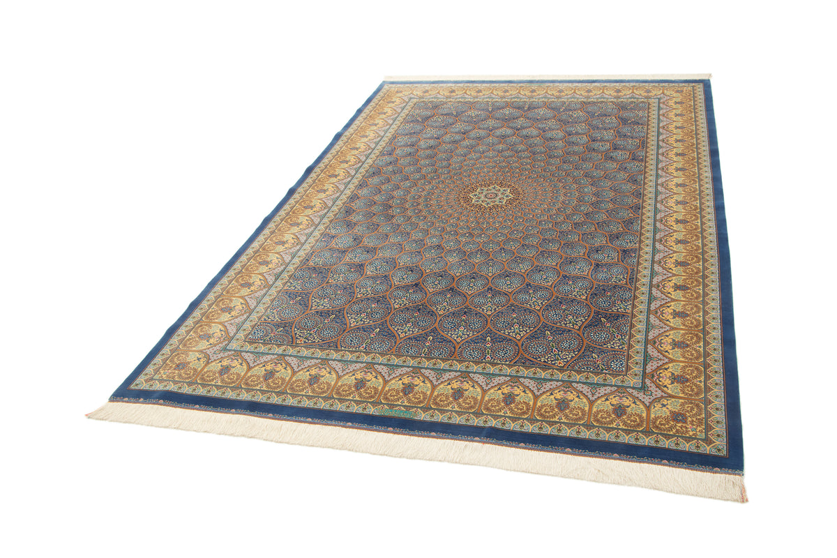 Rechteck Teppich Ghom Design in Blau von Hadorn™ - Lifestyle Image