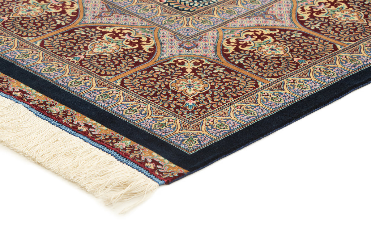 Rechteck Teppich Ghom Design in Dunkelblau von Hadorn™ - Lifestyle Image