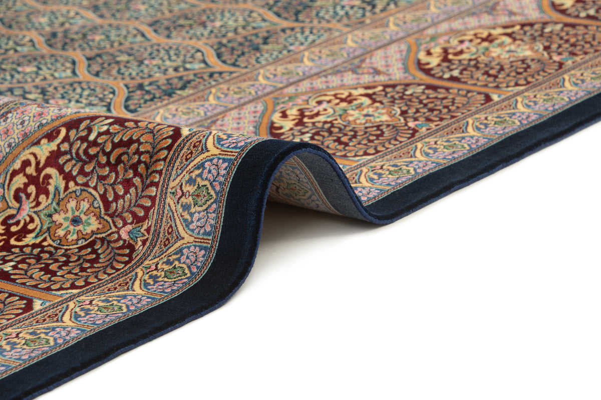 Rechteck Teppich Ghom Design in Dunkelblau von Hadorn™ - Lifestyle Image