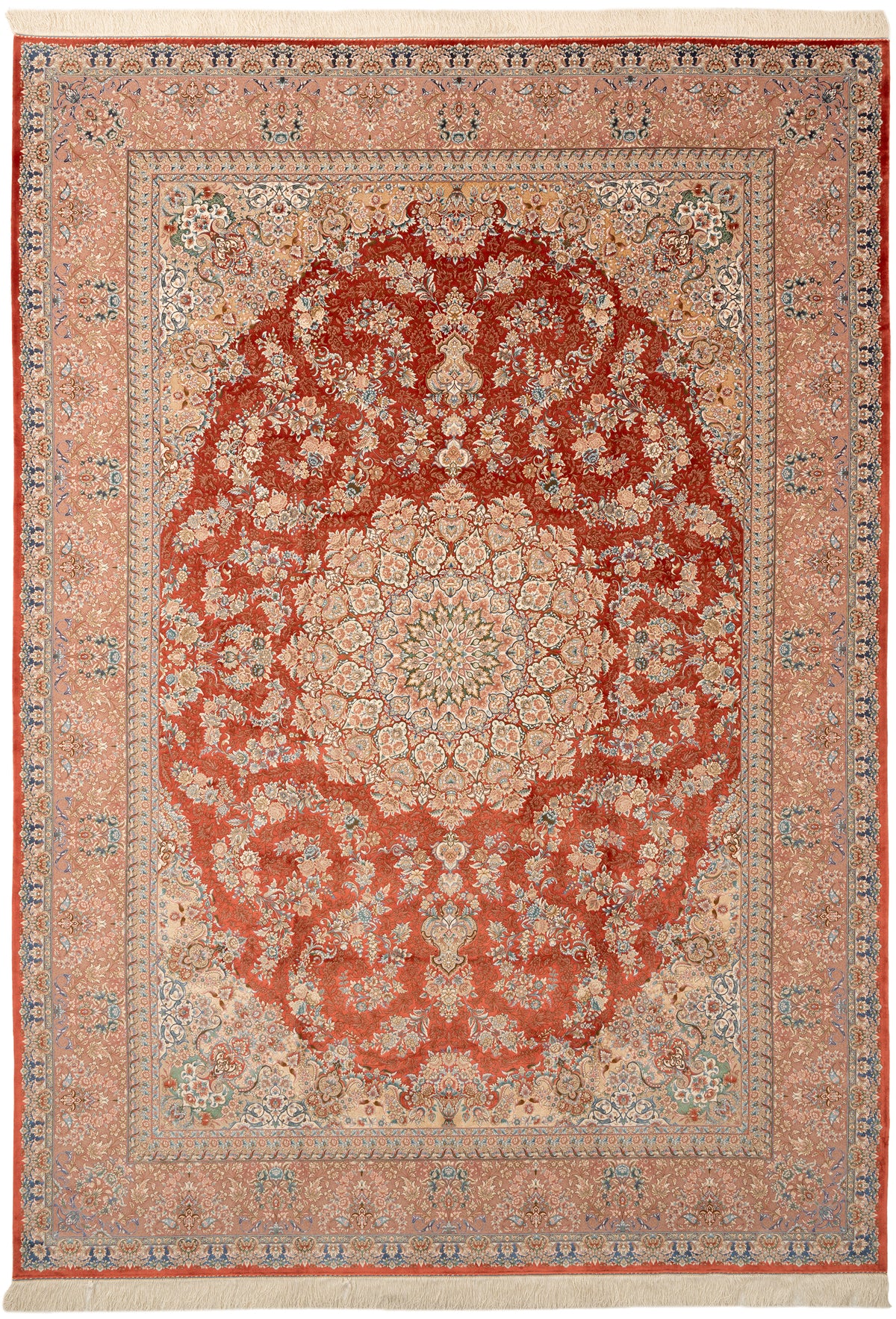 Rechteck Teppich Ghom Design in Orange von Hadorn™ - Lifestyle Image
