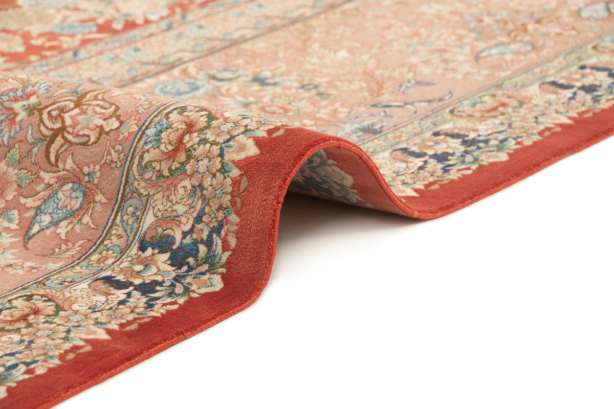 Rechteck Teppich Ghom Design in Orange von Hadorn™ - Lifestyle Image