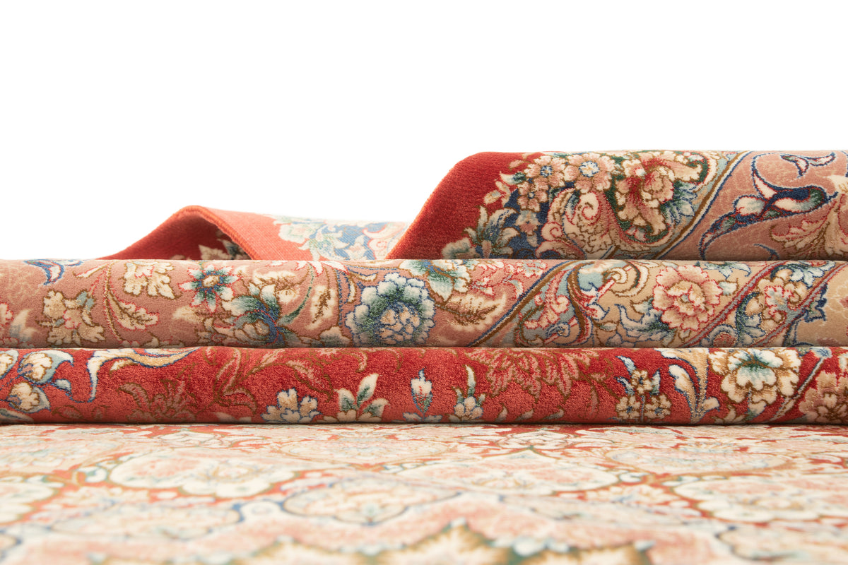 Rechteck Teppich Ghom Design in Orange von Hadorn™ - Lifestyle Image