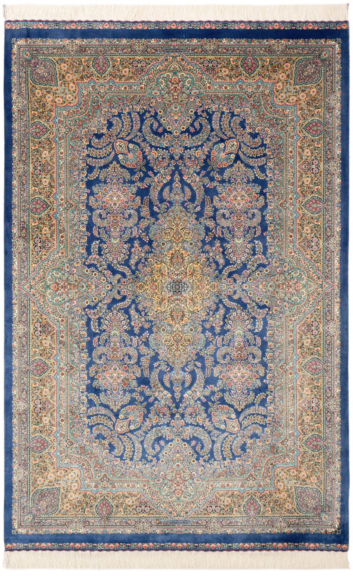 Rechteck Teppich Ghom Design in Blau von Hadorn™ - Lifestyle Image