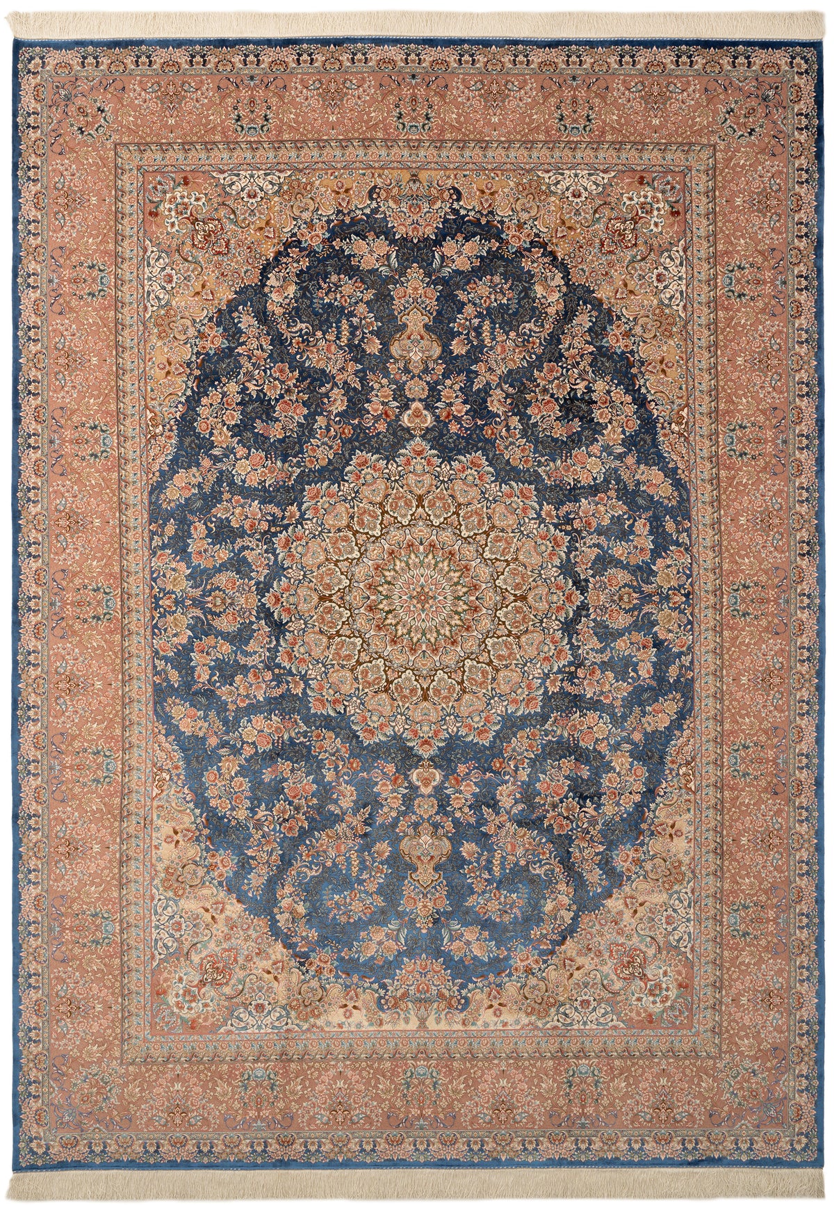 Rechteck Teppich Ghom Design in Blau von Hadorn™ - Lifestyle Image