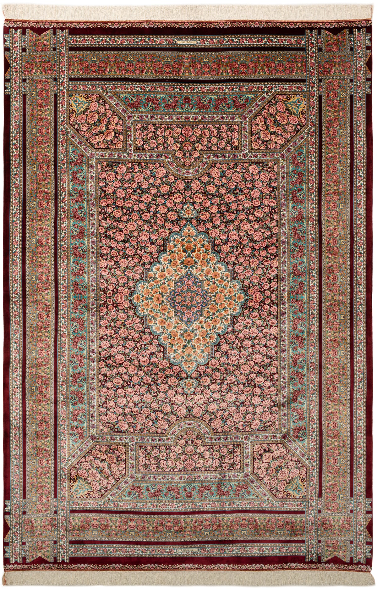 Rechteck Teppich Ghom Design in Rot von Hadorn™ - Lifestyle Image