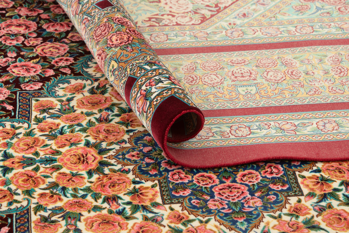 Rechteck Teppich Ghom Design in Rot von Hadorn™ - Lifestyle Image