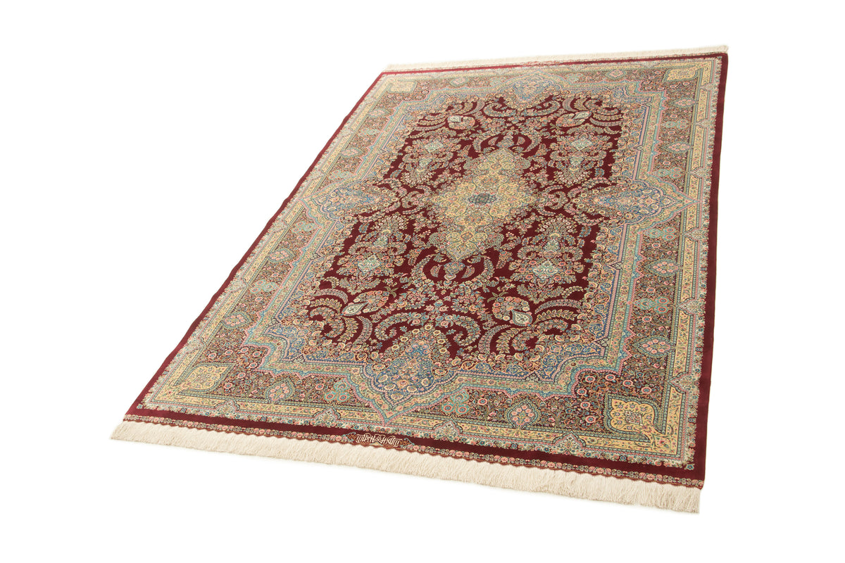 Rechteck Teppich Ghom Design in Rosa von Hadorn™ - Lifestyle Image