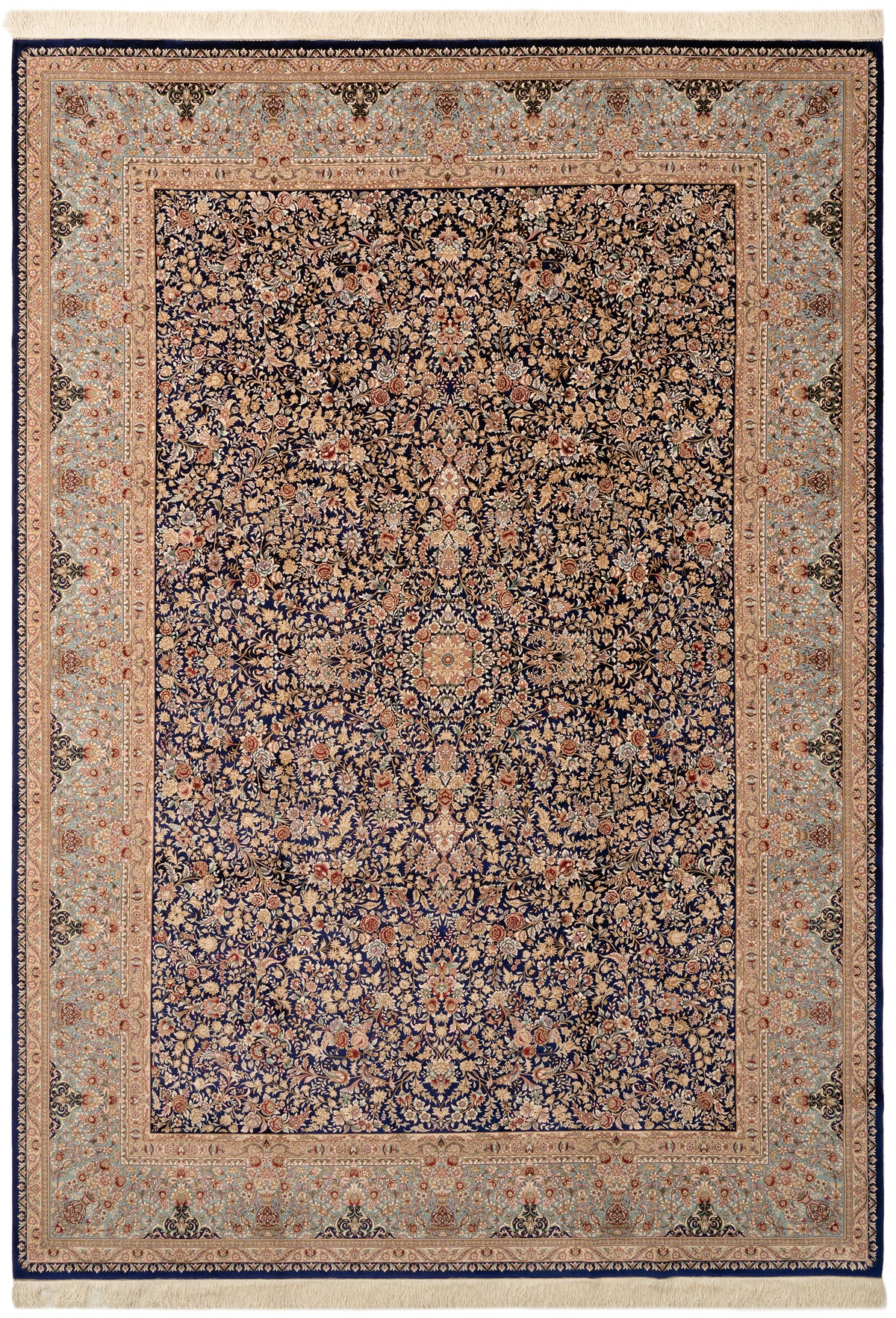 Rechteck Teppich Ghom Design in Dunkelblau von Hadorn™ - Lifestyle Image