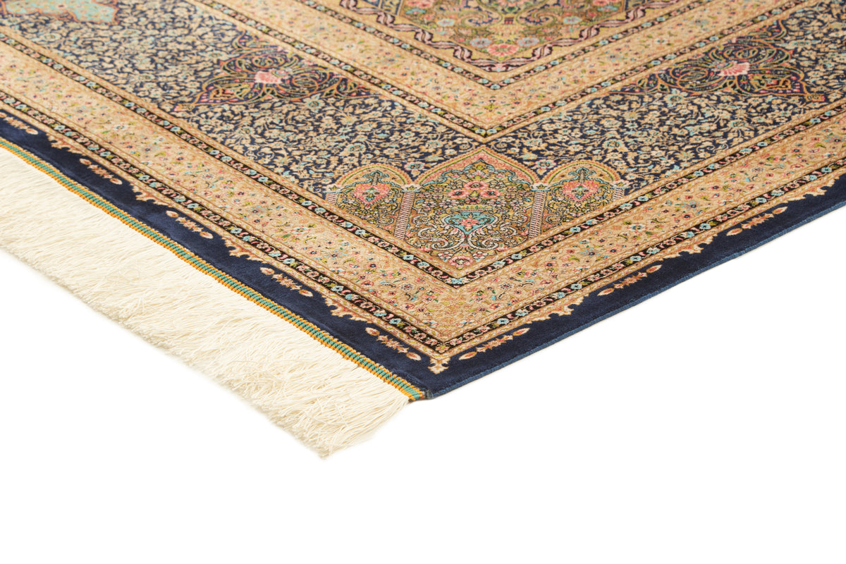 Rechteck Teppich Ghom Design in Hellblau von Hadorn™ - Lifestyle Image