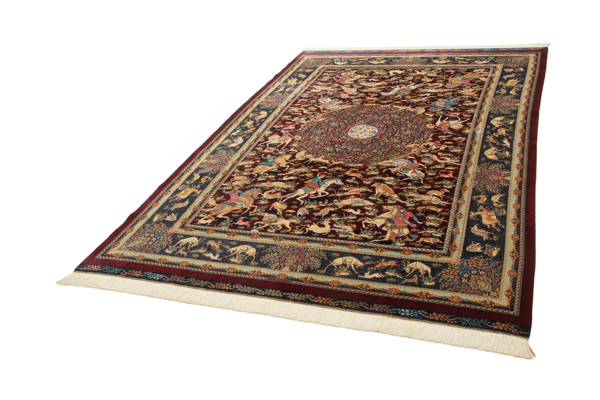 Rechteck Teppich Ghom Design in Rot von Hadorn™ - Lifestyle Image