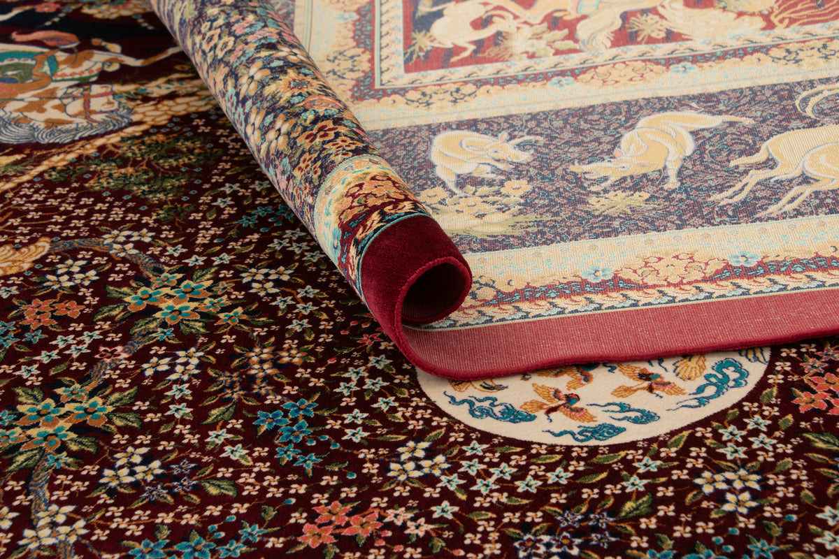 Rechteck Teppich Ghom Design in Rot von Hadorn™ - Lifestyle Image