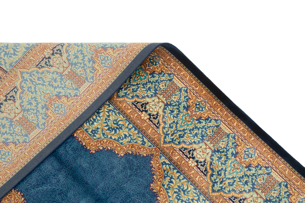 Rechteck Teppich Ghom Design in Blau von Hadorn™ - Lifestyle Image