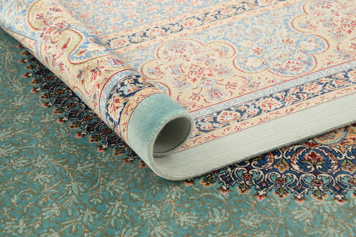 Rechteck Teppich Ghom Design in Grün von Hadorn™ - Lifestyle Image