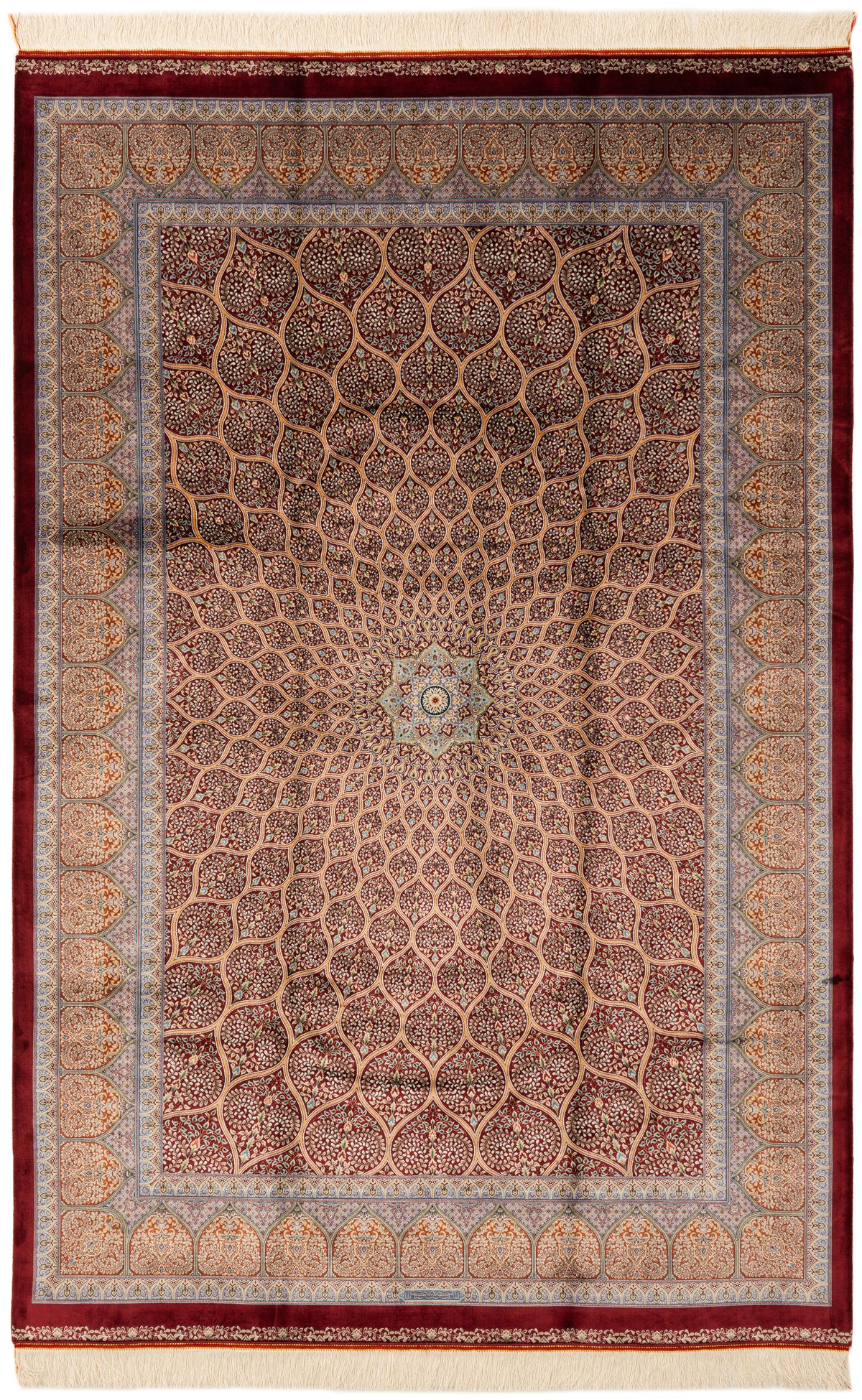 Rechteck Teppich Ghom Design in Rot von Hadorn™ - Lifestyle Image