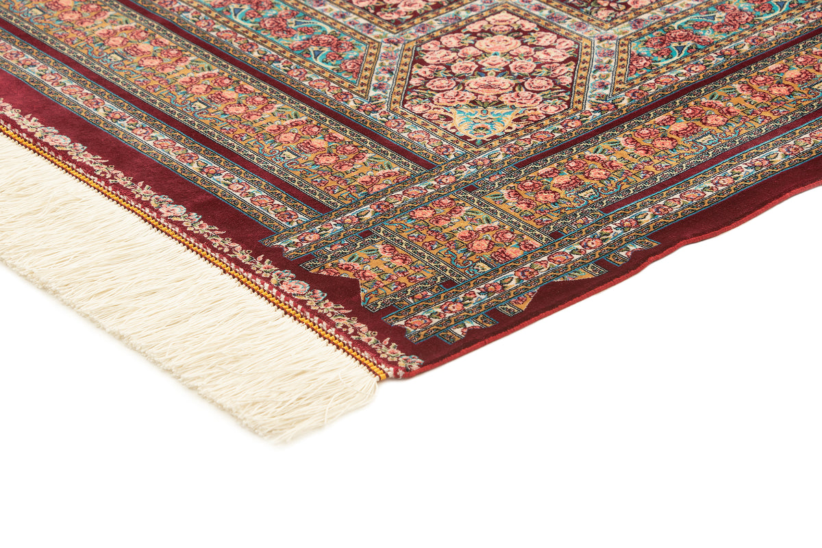 Rechteck Teppich Ghom Design in Rot von Hadorn™ - Lifestyle Image
