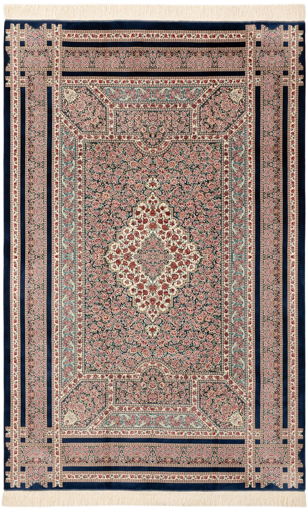 Rechteck Teppich Ghom Design in Rosa  von Hadorn™ - Lifestyle Image