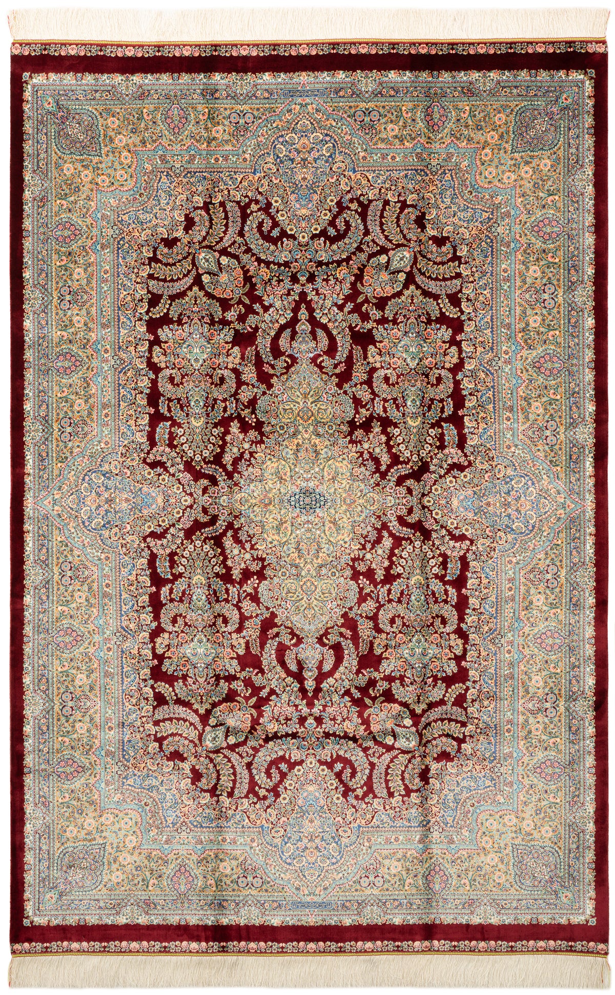 Rechteck Teppich Ghom Design in Rot von Hadorn™ - Lifestyle Image