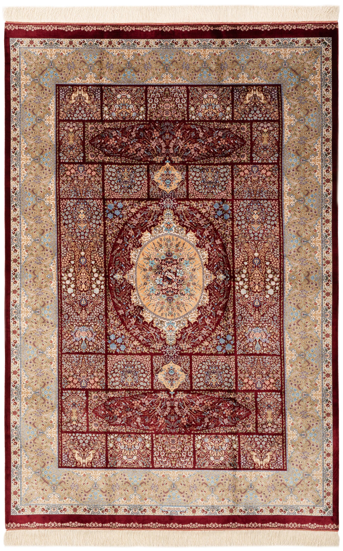 Rechteck Teppich Ghom Design in Rot von Hadorn™ - Lifestyle Image