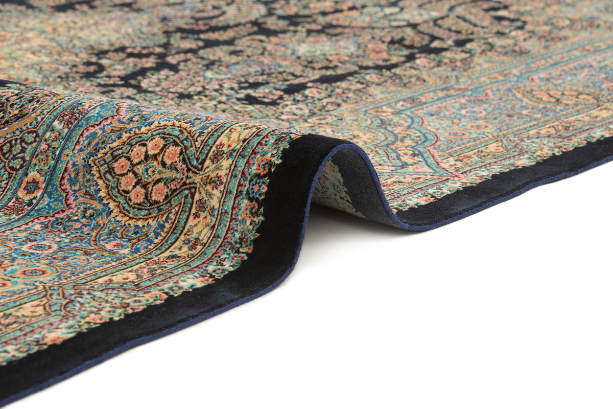 Rechteck Teppich Ghom Design in Schwarz  von Hadorn™ - Lifestyle Image