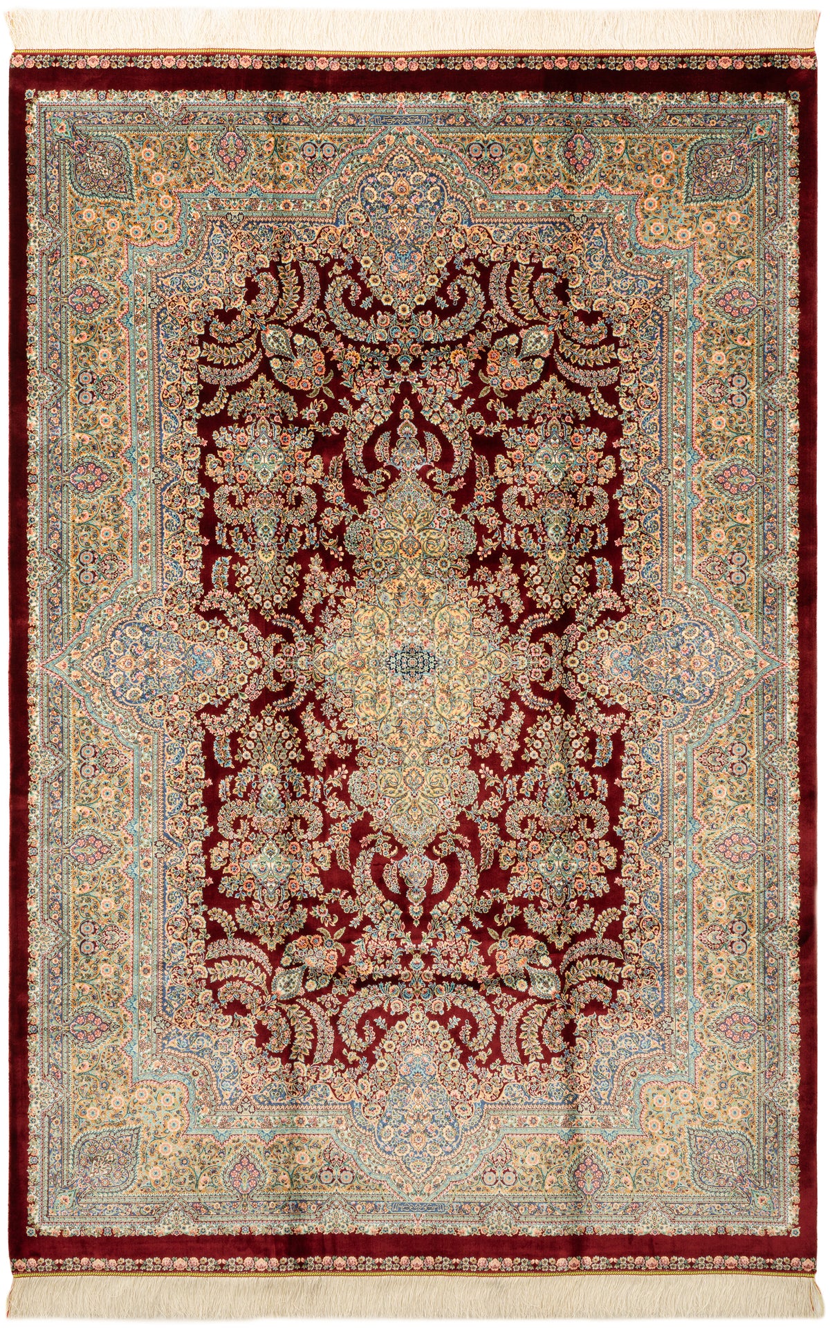 Rechteck Teppich Ghom Design in Rot von Hadorn™ - Lifestyle Image