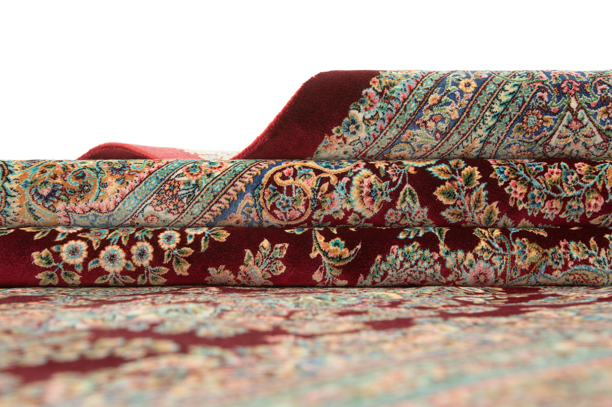 Rechteck Teppich Ghom Design in Rot von Hadorn™ - Lifestyle Image