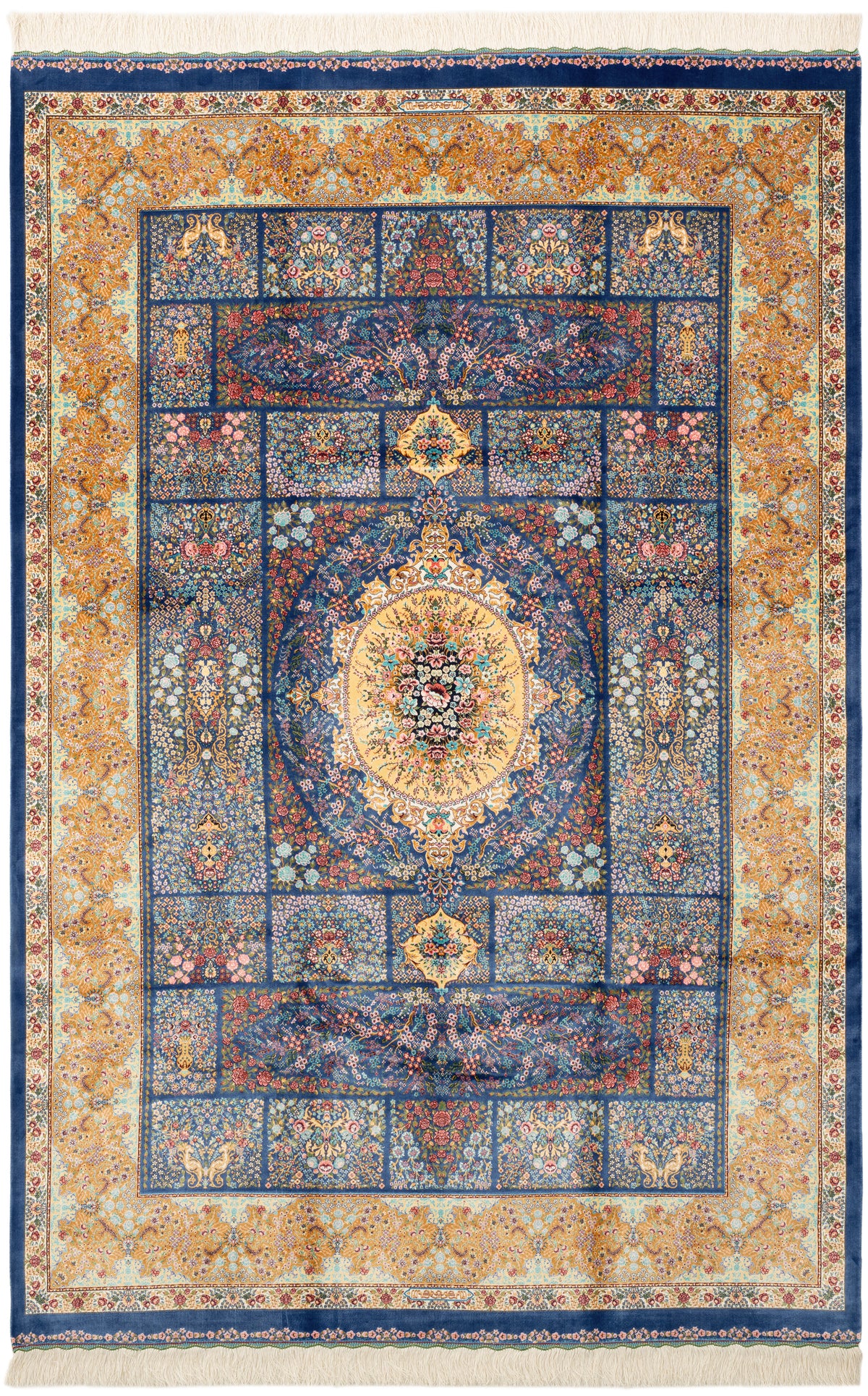 Rechteck Teppich Ghom Design in Blau von Hadorn™ - Lifestyle Image