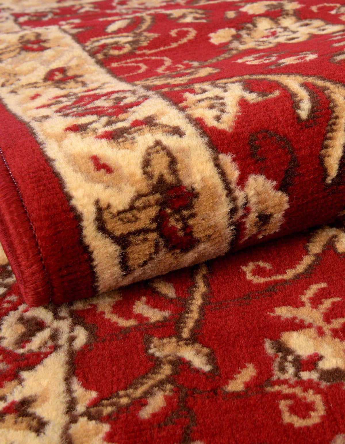 Rechteck Teppich Kashan Design in Burgund von Hadorn™ - Lifestyle Image