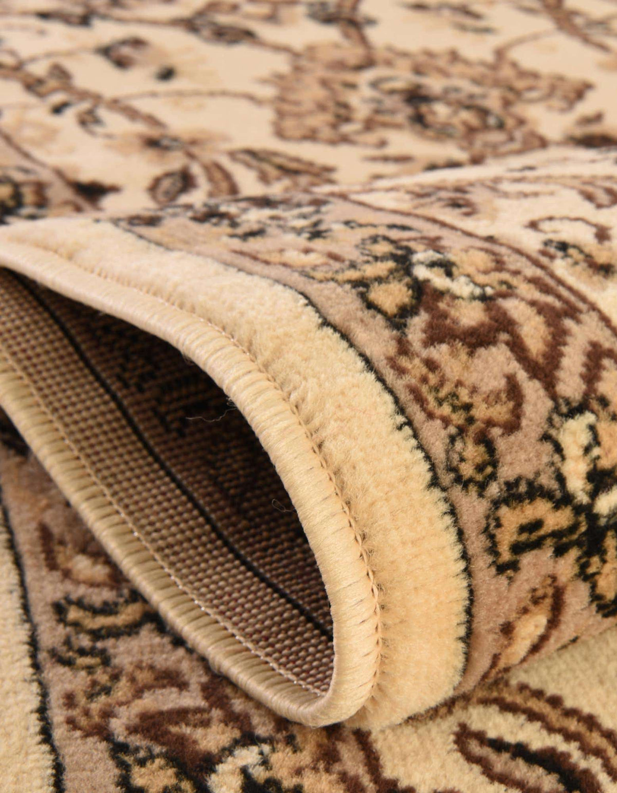 Rechteck Teppich Kashan Design in Elfenbein von Hadorn™ - Lifestyle Image