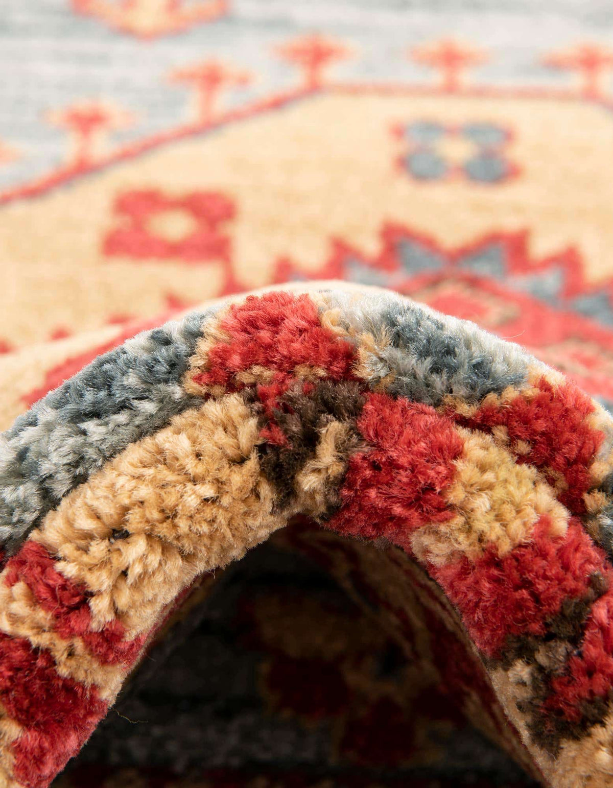 Rund Teppich Serapi in Hellblau von Hadorn™ - Lifestyle Image