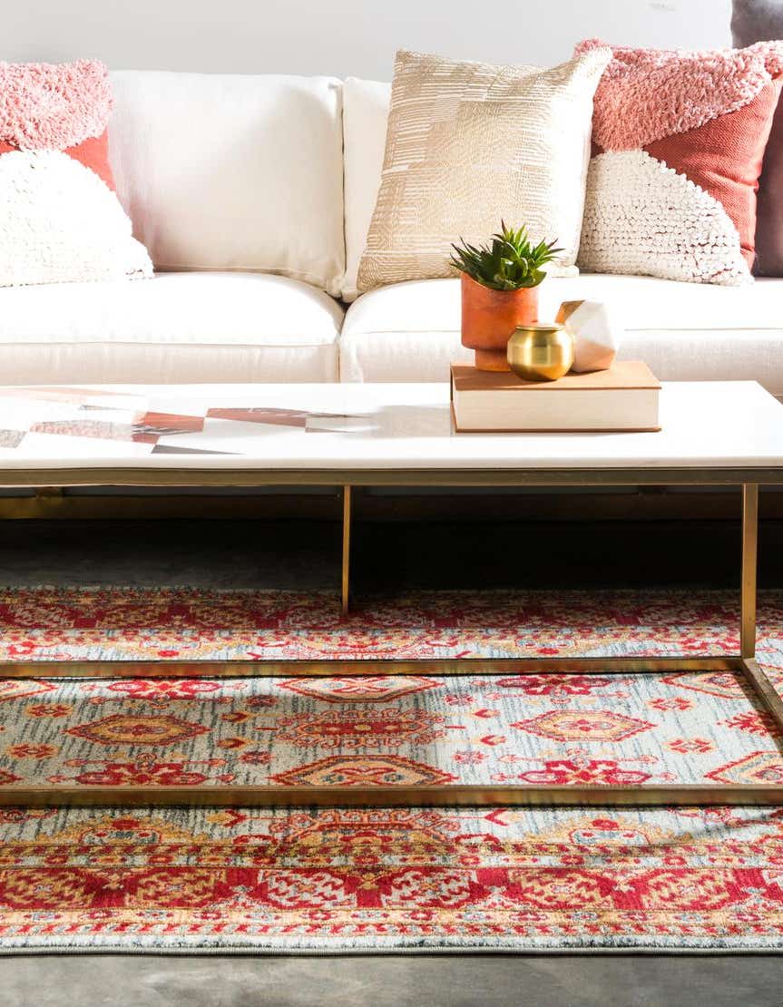 Rechteck Teppich Serapi in Hellblau von Hadorn™ - Lifestyle Image