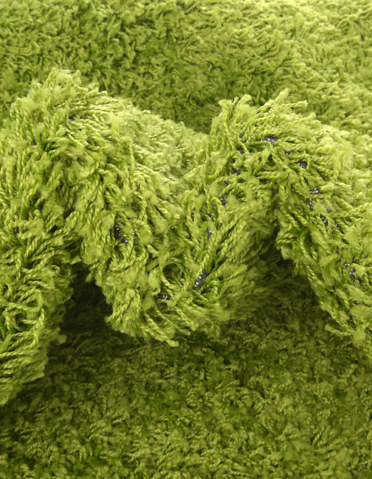 Läufer Hochflorteppich Solid Shag in Grün von Hadorn™ - Lifestyle Image